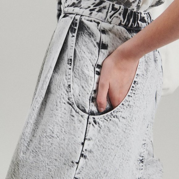 Rachel Comey Killian Pant Size 4 Cement Acid Wash Japanese Denim NEW - Picture 4 of 11